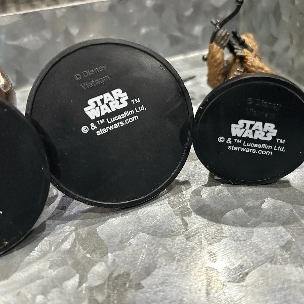 Disney‎ Store STAR WARS Cake Topper Figures Obi Wan Greedo Chewbacca & Skywalker